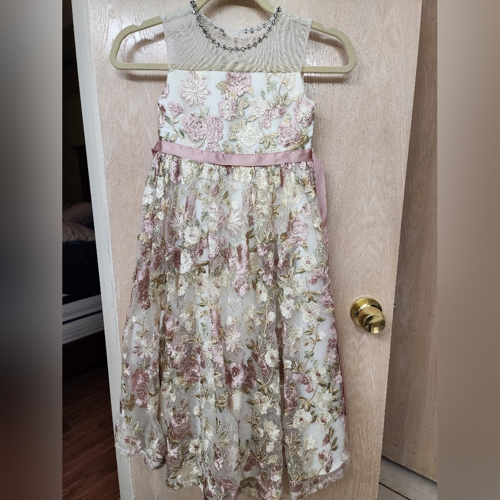Girls Floral Formal Dress Size 6